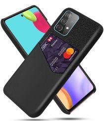 Geen Samsung Galaxy A52 / A52S Hoesje met Kaartsleuf Back Cover Zwart