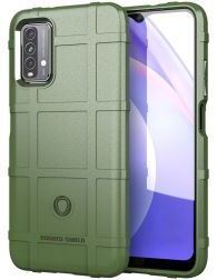 Geen Xiaomi Redmi 9T Hoesje Shock Proof Rugged Shield Back Cover Groen