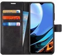 Geen Xiaomi Redmi 9T Hoesje Portemonnee Book Case Zwart