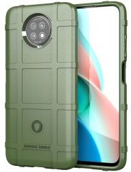 Geen Xiaomi Redmi Note 9T Hoesje Shock Proof Rugged Shield Groen