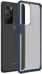 Geen OnePlus 9 Pro Hoesje TPU Hybride Back Cover Mat Transparant/Blauw