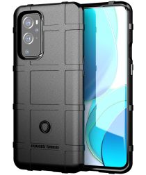 Geen OnePlus 9 Hoesje Shock Proof Rugged Shield Back Cover Zwart