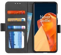 Geen OnePlus 9 Pro Hoesje Portemonnee Book Case met Stand Zwart