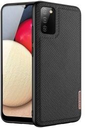 Dux Ducis Fino Series Samsung Galaxy A02s Hoesje Back Cover Zwart