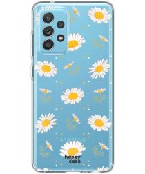 HappyCase Samsung Galaxy A52 / A52S Hoesje Flexibel TPU Bloemen Print