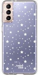 HappyCase Samsung S21 Plus Hoesje Flexibel TPU Sterretjes Print