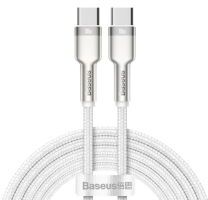 Baseus Cafule Series USB-C naar USB-C Kabel Metaal 100W 2m Wit