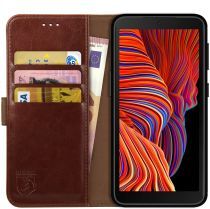 Rosso Element Samsung Galaxy Xcover 5 Hoesje Wallet Book Cover Bruin