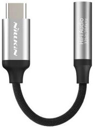 Nillkin Hifi USB-C naar 3.5mm Jack Headset Adapter Zilver