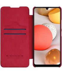 Nillkin Qin Samsung Galaxy A42 Hoesje Book Case Kunstleer Rood