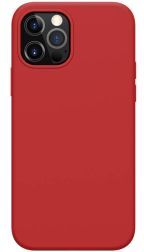 Nillkin Flex Pure iPhone 12 / 12 Pro Hoesje  MagSafe Siliconen Rood