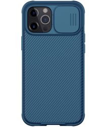 Nillkin CamShield iPhone 12 Pro Max MagSafe Hoesje Camera Slider Blauw