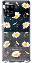 HappyCase Samsung Galaxy A42 Hoesje Flexibel TPU Bloemen Print