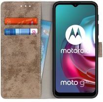 Geen Motorola Moto G10/G20/G30 Hoesje Portemonnee Book Case Kunstleer Groen