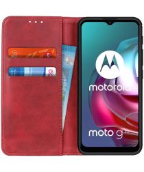 Geen Motorola Moto G10/G20/G30 Hoesje Portemonnee Book Case Splitleer Rood