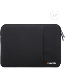 Geen Laptop Sleeve voor Laptop / MacBook tot 11 Inch met Ritssluiting Zwart