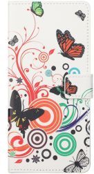 Geen Samsung Galaxy S21 FE Hoesje Portemonnee Butterfly Print