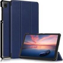 Geen Samsung Galaxy Tab A7 Lite Hoes Tri-Fold Book Case Blauw