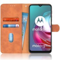 Geen Motorola Moto G10 / G20 / G30 Hoesje Wallet Book Case Oranje