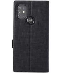 Geen Motorola Moto G10 / G20 / G30 Hoesje Portemonnee Book Case Zwart