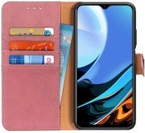 KHAZNEH Xiaomi Redmi 9T Hoesje Portemonnee Book Case Roze