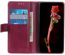 Geen Xiaomi Redmi Note 10 / 10S Hoesje Wallet Book Case Kunstleer Rood