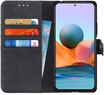 KHAZNEH Xiaomi Redmi Note 10 Pro Hoesje Portemonnee Book Case Zwart