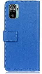 Geen Xiaomi Redmi Note 10 / 10S Hoesje Wallet Book Case met Stand Blauw