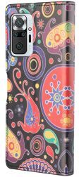 Geen Xiaomi Redmi Note 10 Pro Hoesje Portemonne Book Case Kleuren Print