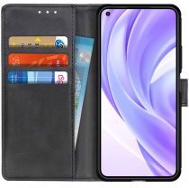 Geen Xiaomi Mi 11 Lite 4G/5G Hoesje Portemonnee Book Case Zwart