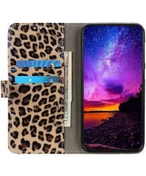 Geen Xiaomi Mi 11 Lite Hoesje Portemonnee Book Case met Luipaard Print