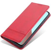 AZNS Xiaomi Redmi Note 10 Pro Hoesje Portemonnee Book Case Rood