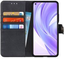 KHAZNEH Xiaomi Mi 11 Lite 4G / 5G Hoesje Retro Wallet Book Case Zwart