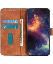 KHAZNEH Alcatel 1S / 3L (2021) Hoesje Retro Wallet Book Case Bruin