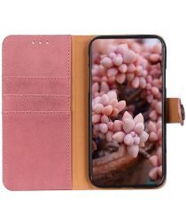 KHAZNEH Alcatel 1S / 3L (2021) Hoesje Wallet Retro Book Case Roze