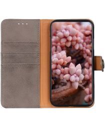 KHAZNEH Alcatel 1S / 3L (2021) Hoesje Wallet Retro Book Case Grijs