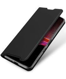 Dux Ducis Skin Pro Series Sony Xperia 1 III Hoesje Wallet Case Zwart