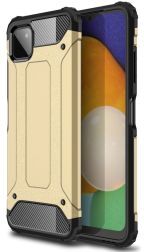 Selected by GSMpunt.nl Samsung Galaxy A22 5G Hoesje Shock Proof Hybride Back Cover Goud