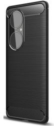 Selected by GSMpunt.nl Huawei P50 Pro Hoesje Geborsteld TPU Flexibele Back Cover Zwart