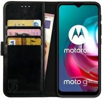 Rosso Element Motorola Moto G10/G20/G30 Hoesje Book Cover Wallet Zwart