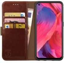 Rosso Element Oppo A74 5G Hoesje Book Cover Wallet Bruin