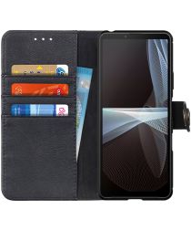 KHAZNEH Sony Xperia 10 III Hoesje Wallet Book Case Zwart