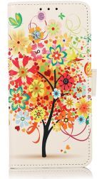 Geen Sony Xperia 1 III Hoesje Portemonnee Book Case met Bloemen Print