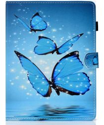 Geen Samsung Galaxy Tab A 7.0 (2016) Hoes Wallet Book Case Vlinder Print