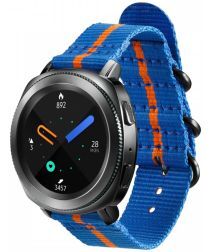 Samsung Origineel Samsung Premium Nato Universeel Watch 20MM Bandje Blauw