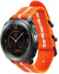 Samsung Origineel Samsung Premium Nato Universeel Watch 20MM Bandje Oranje