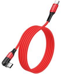 Hoco U100 USB-C naar USB-C Kabel 100W 1.5 Meter Rood