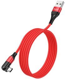 Hoco U100 USB-A naar Micro USB Kabel 1.2 Meter Rood