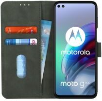 KHAZNEH Motorola Moto G100 Hoesje Retro Wallet Book Case Groen