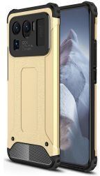 Geen Xiaomi Mi 11 Ultra Hoesje Shock Proof Hybride Back Cover Goud